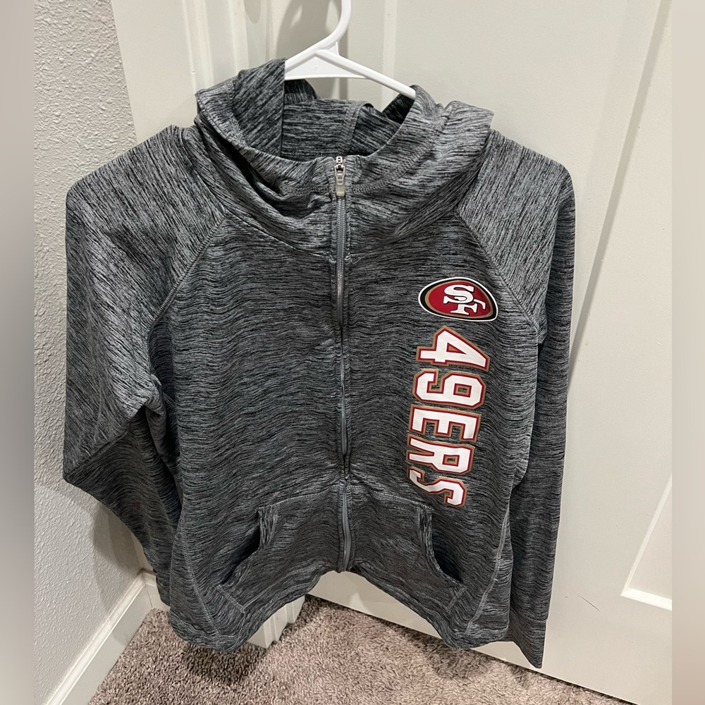 SF 49ers NFL Hoodie, gray jacket